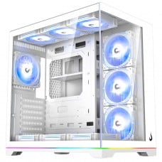 Gabinete Gamer Rise Mode Galaxy Glass Standard V2 Led ARGB, Mid Tower, Vidro Temperado, ATX, Sem Fonte, C
