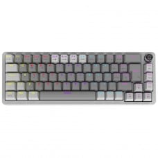 Teclado Mecânico Gamer PCYes Mecka White Ghost, Rainbow, Switch Outemu Red, 65%, ABNT2, Cinza e Branco, T