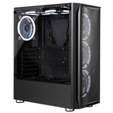 Gabinete Gamer Rise Mode Z03 Glass, Mid Tower, Vidro Temperado, ATX, Sem Fonte, Sem Fan, Preto, RM-Z03-03