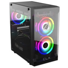 Gabinete Gamer Gamdias CLX Talos E2K V1, Mini Tower, Vidro Temperado, M-ATX, Com 3 Fans ARGB, Preto Gabinete Gamer Gamdias CLX Talos E2K V1, Mini Tower, Vidro Temperado, M-ATX, Com 3 Fans ARGB, Preto