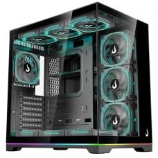 Gabinete Gamer Rise Mode Galaxy Glass Standard V2 Led ARGB, Mid Tower, Vidro Temperado, ATX, Sem Fonte, S