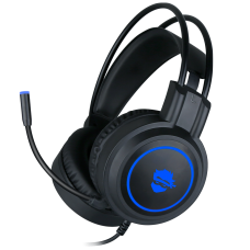 Headset Gamer Ninja Shadow, 3.5mm + USB, PC, Rainbow, Drivers 50mm, Black, GN-H02
