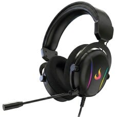 Headset Gamer Rise Mode Nova 02 Black, Drivers de 40mm, Surround 7.1, Microfone Removível, Preto, RM-HS-N