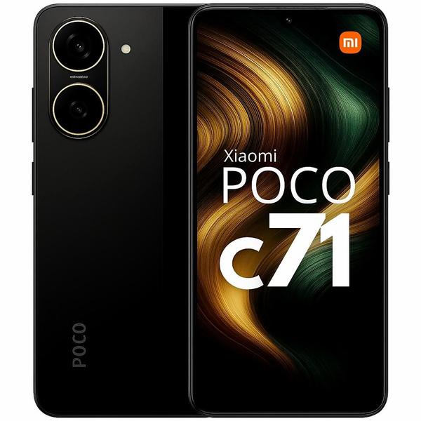 Smartphone POCO C71 128GB Tela IPS 120Hz Câmera 32MP Bateria 5200mAh IP52