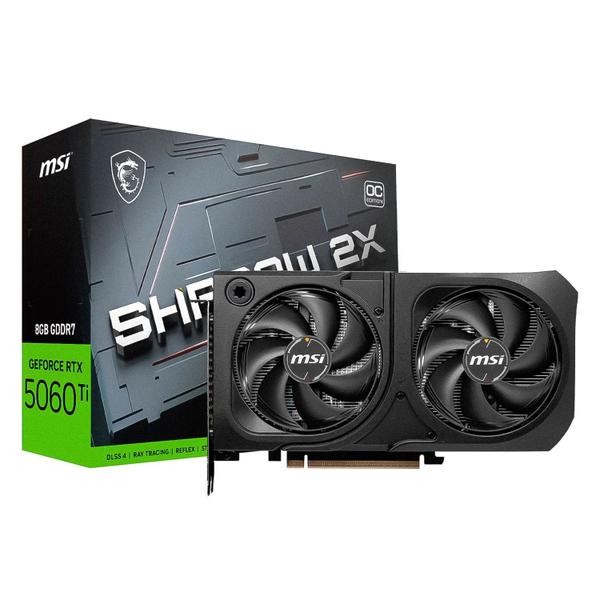Placa de Vídeo MSI Shadow 2X OC Plus NVIDIA GeForce RTX-5060Ti 8GB GDDR7 - 912-V536