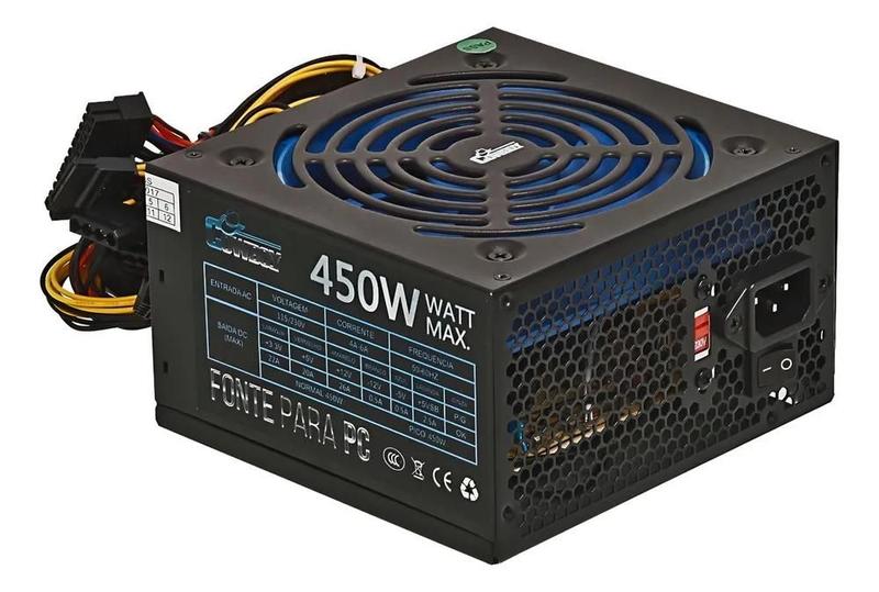 Fonte de alimentação para pc gamer atx 450w Knup Cowboy KP-5
