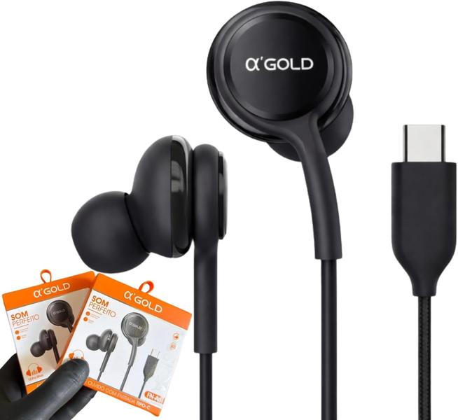 Fone De Ouvido Tipo C Para Samsung Xiaomi Ios 15 16 17 com microfone Fone De Ouvido Tipo C Para Samsung Xiaomi Ios 15 16 17 com microfone