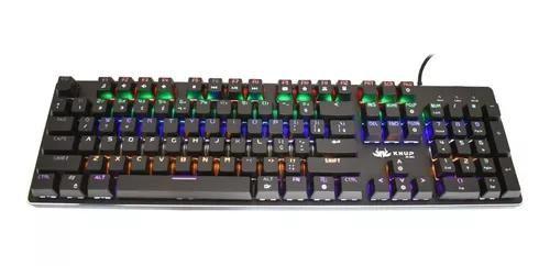 Teclado Gamer Led Rgb Semi Mecanic0 Knup Kp-2051 Qwerty