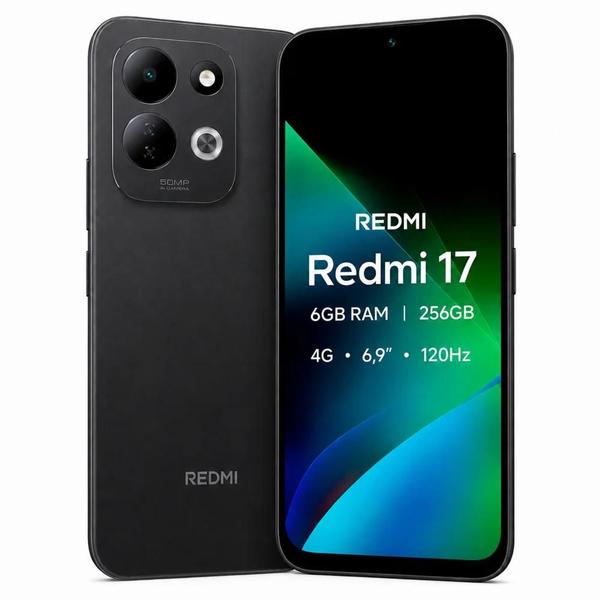 Redmi 17 4G Black 6GB RAM 256GB Oferta Imperdível