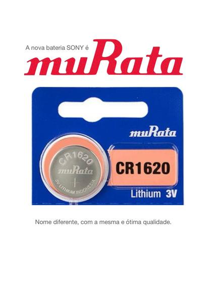 01 Bateria Sony Murata CR1620 DL1620 ECR1620 3V Célula de Moeda de Lítio