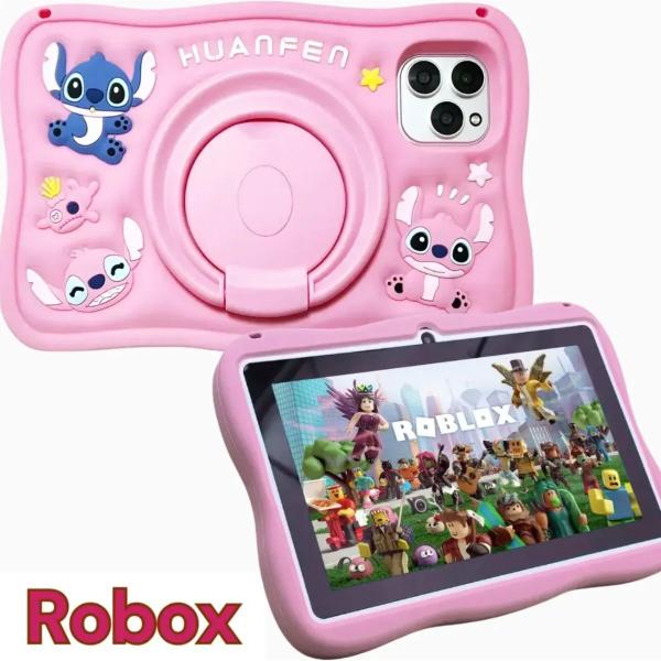 Tablet Kids Rosa Com Capa Protetora Infantil