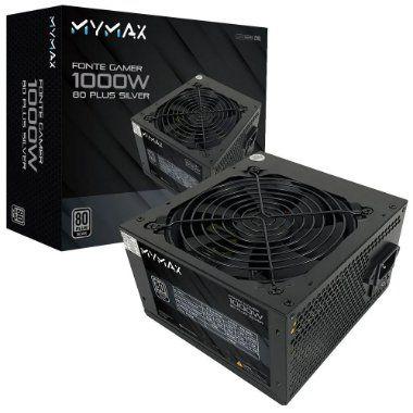 Fonte ATX 1000W Real Mymax 80+Silver MPSU/FP1000W PFC Ativo