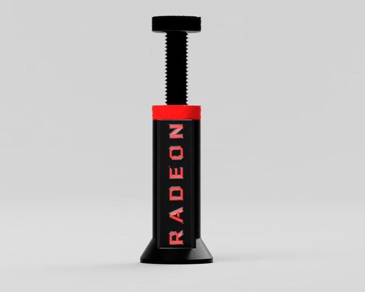 Suporte Placa De Vídeo Ajustável De 7 A 12,5cm Radeon Amd Preto