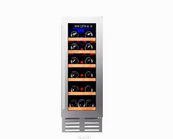 Adega Benmax 18 garrafas Compressor Single Zone Inox BAC18 127V