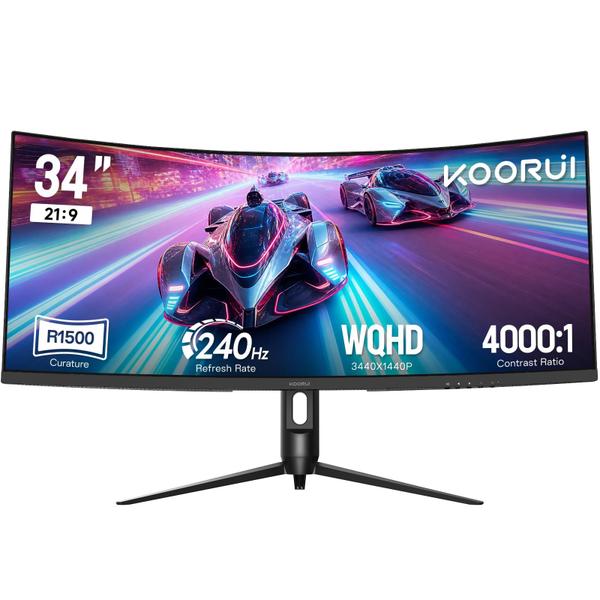 Monitor KOORUI Curvo Ultrawide 34" 240Hz UWQHD HDR400