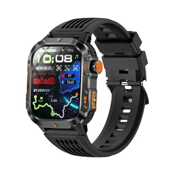 Relógio Inteligente Militar Masculino Com GPS, À Prova D'Água, Bússola, Chamada Bluetooth E Monitor