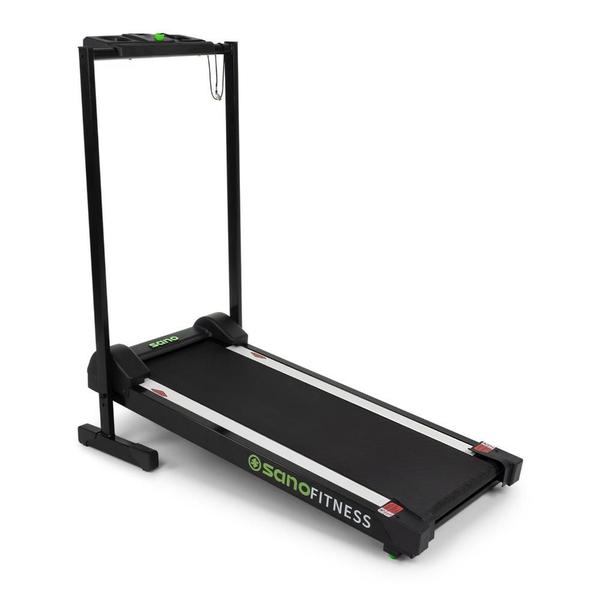 Esteira Ergométrica Dobrável Sano Fitness GTR 1600 Bivolt até 9km/h com Inclinação, Amortecimento e LCD, Suporta 120Kg