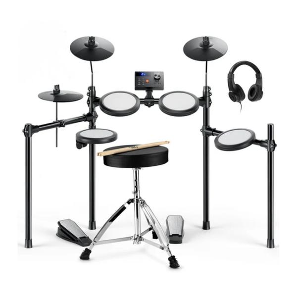 Bateria Eletrônica Donner DED70 Mesh Completa 7 Peças com Banco Fone Mesh 150 Sons Iniciantes Bateria Eletrônica Donner DED70 Mesh Completa 7 Peças com Banco Fone Mesh 150 Sons Iniciantes