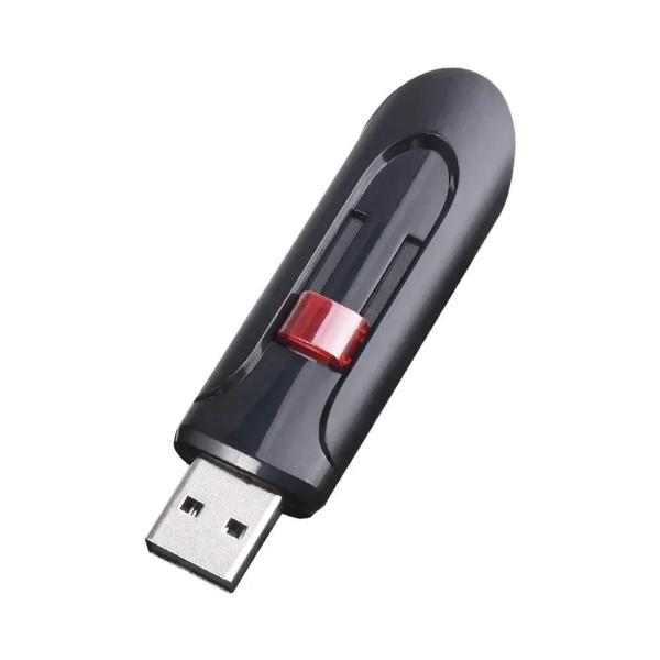 Pen Drive USB De Alta Velocidade 128GB Preto Com Chaveiro Bônus 64GB 32GB 16GB - Presente Pen Drive USB De Alta Velocidade 128GB Preto Com Chaveiro Bônus 64GB 32GB 16GB - Presente