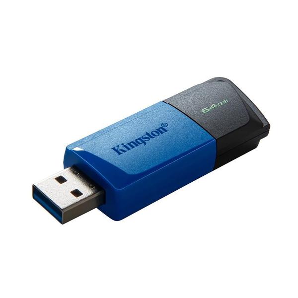 Pen Drive 64GB Kingston Data Traveler Exodia M, USB 3.2, Preto e Azul - DTXM/64GB