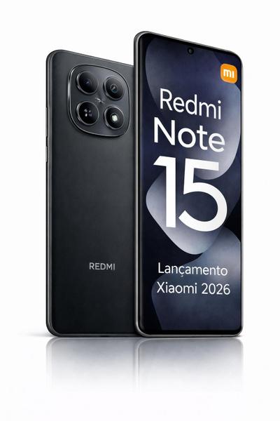 Xiaomi Redmi Note 15 256GB 8GB Câmera 108MP 20MP Tela 6.67 AMOLED 120Hz FHD Dual SIM Chip IP54 Dolby