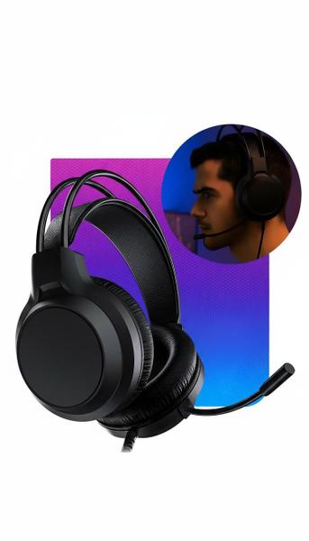 Fone De Ouvido Headset Gamer Microfone Flexível Iluminação L Fone De Ouvido Headset Gamer Microfone Flexível Iluminação L
