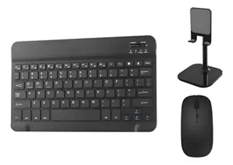 Teclado E Mouse Slim Sem Fio Bluetooth Para Tablet S10 13,1 Polegadas