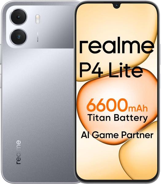 Realme P4 Lite 4G 4GB RAM 256GB Global Cinza Oferta 2026