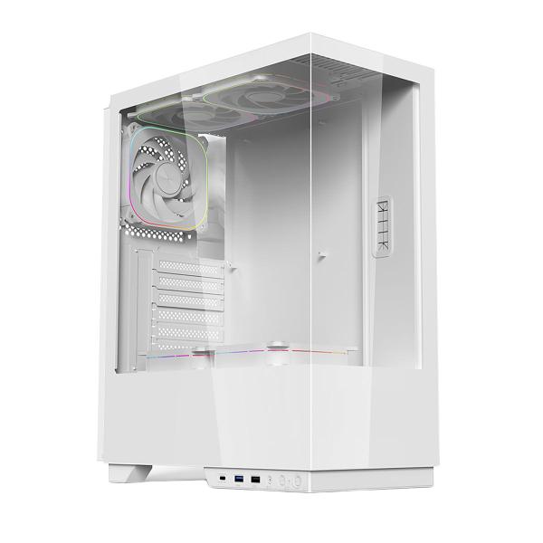 Gabinete gamer mid tower sem fan sem fonte gab120 arch i branco aerion