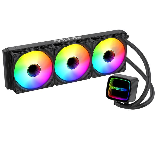 Water cooler round5 eurus black argb 360mm amd/intel r5-wc-eurus-360b-2232