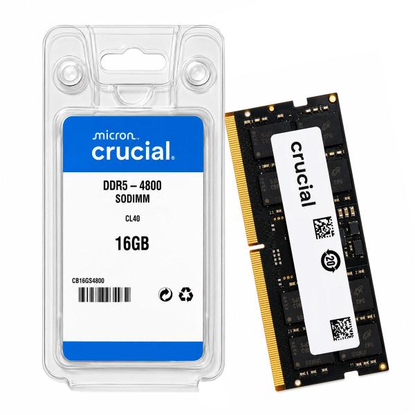 Memória para Notebook 16GB Crucial, DDR5, 4800MHz - CB16GS4800