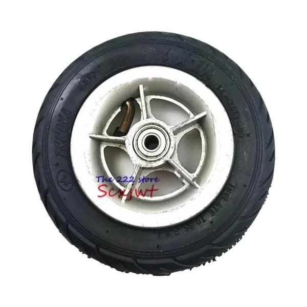 Pneu Sólido Pneumático De 6 Polegadas (150MM) Para Moto E Scooter Com Cubo E Câmara De Ar Elétrica