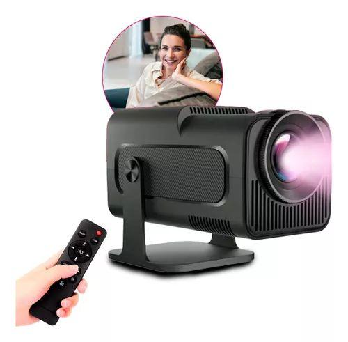 Projetor HY320 Android 13 com Alto Brilho Wi-Fi HDMI 4K Bluetooth Ideal p/ Filmes