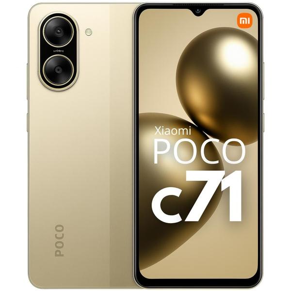 Smartphone POCO C71 128GB Tela 120Hz Bateria 5200mAh Câmera 32MP IP52