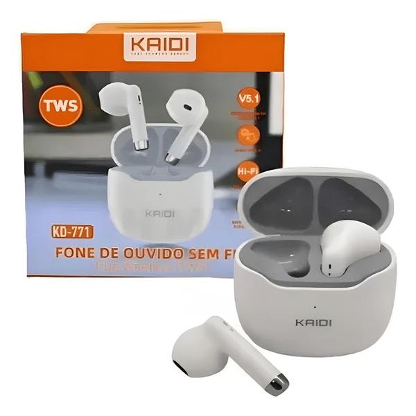 Fone De Ouvido Bluetooth P/ Celular Kaidi Tws Kd-771 Sem Fio