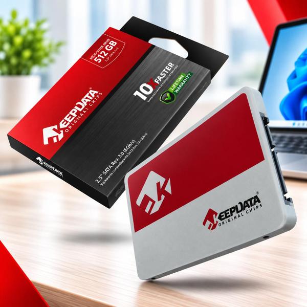 Keepdata Ssd Disco Sólido Interno 2.5 Sata III 256GB 512GB 1TB