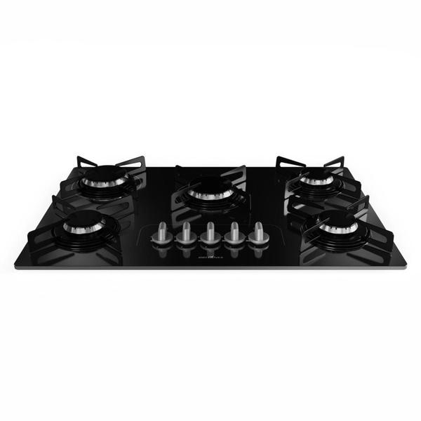 Cooktop a Gás Britânia 5 Bocas BCT5P Bivolt Preto