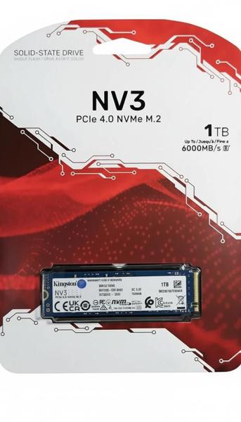 Ssd Kingston 1tb M2 Nvme3 Interno Pcie Gen 4.0 Leitura 6000m