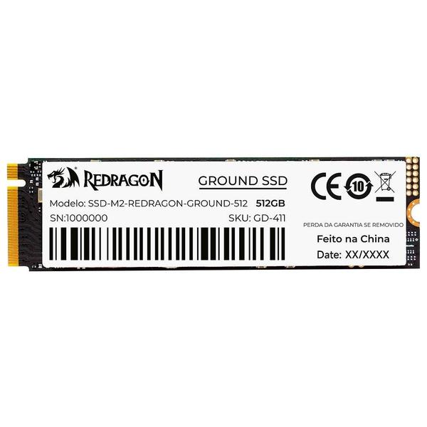 SSD Redragon Ground M.2 NVMe 512GB PCIe 3.0
