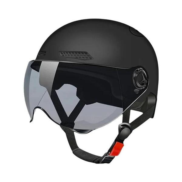 Capacete Unissex Certificado 3C Com Óculos De Proteção Para Scooter Elétrico, Motocicleta E Capacete Unissex Certificado 3C Com Óculos De Proteção Para Scooter Elétrico, Motocicleta E