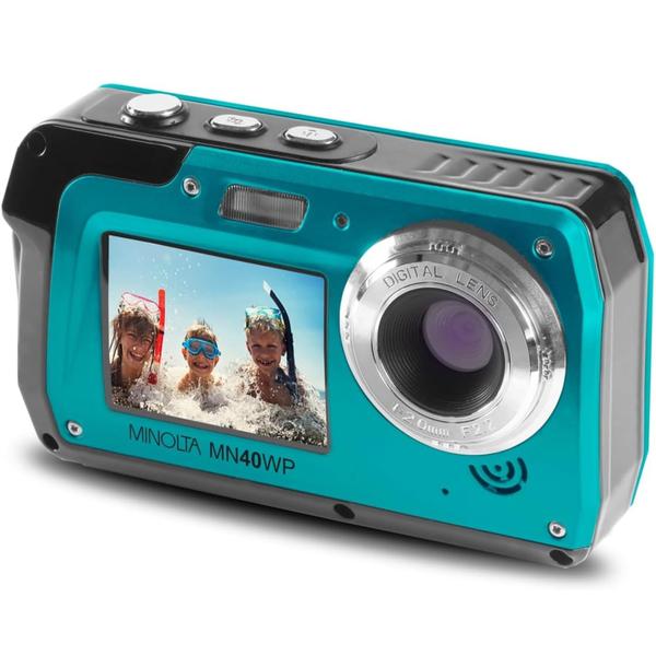 Câmera Digital Minolta MN40WP 48MP à Prova d'Água com Tela LCD de 3"