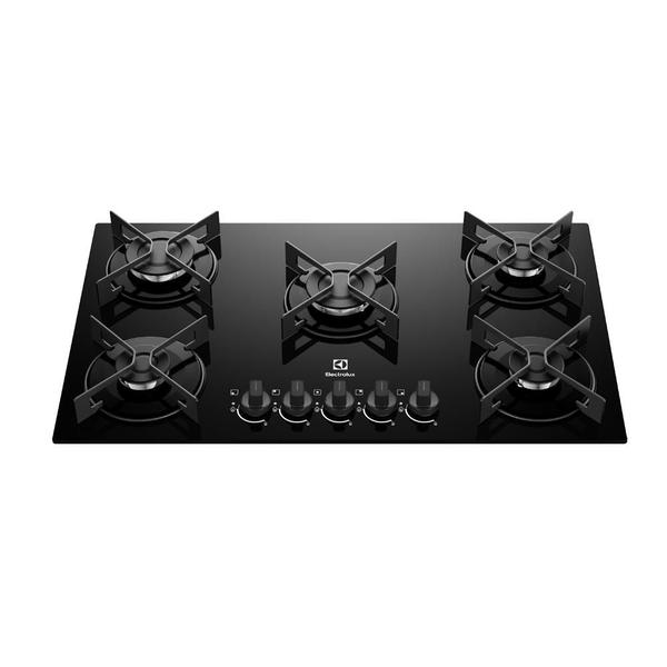 Cooktop 5 Bocas Electrolux KE5GR Vidro Temperado Bivolt Cooktop 5 Bocas Electrolux KE5GR Vidro Temperado Bivolt