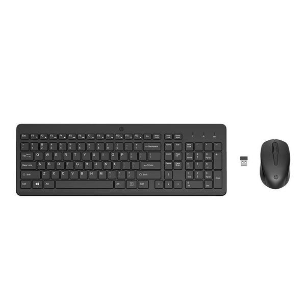 Kit Mouse e Teclado Sem Fio HP 330, Wireless, ABNT2, Com Teclado Numérico, Preto - 2V9E6AAAC4 Kit Mouse e Teclado Sem Fio HP 330, Wireless, ABNT2, Com Teclado Numérico, Preto - 2V9E6AAAC4