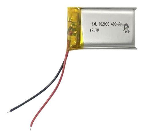 Bateria 3.7v 400 Mah 7mm X20mm X30mm 2 Fios 702030