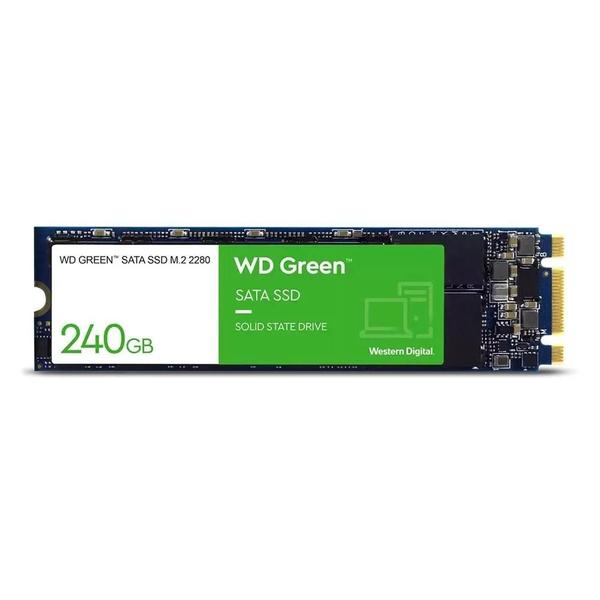 SSD WD Green 240GB M.2 2280 SATA III Leitura 545MB/s WDS240G3G0B