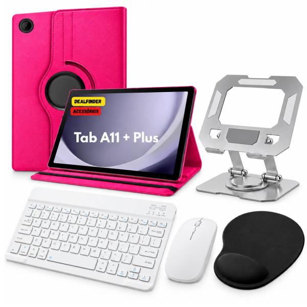 Capa 360 P/ Samsung Tab A11+ 11 + Teclado Mouse + Mousepad