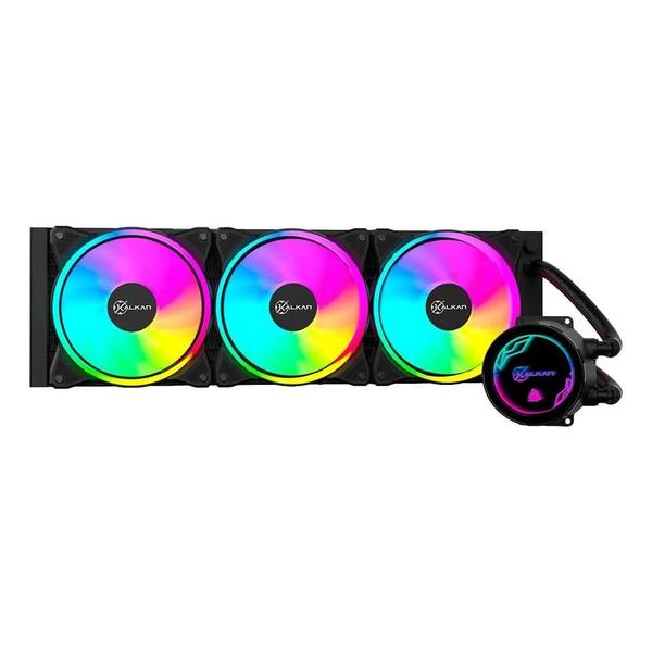 Water Cooler Kalkan Iota V2 Rgb 360Mm Intel-Amd Preto Klk00069