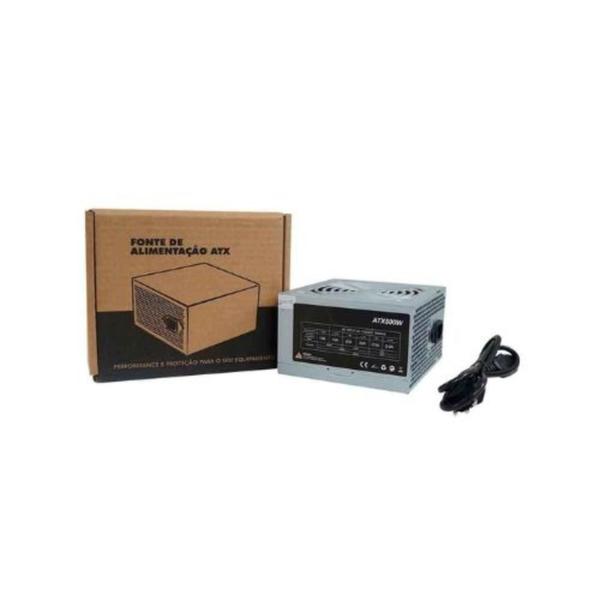 Fonte Atx 500w Real Bpc/5350-m 24 Pinos Com Cabo O&m