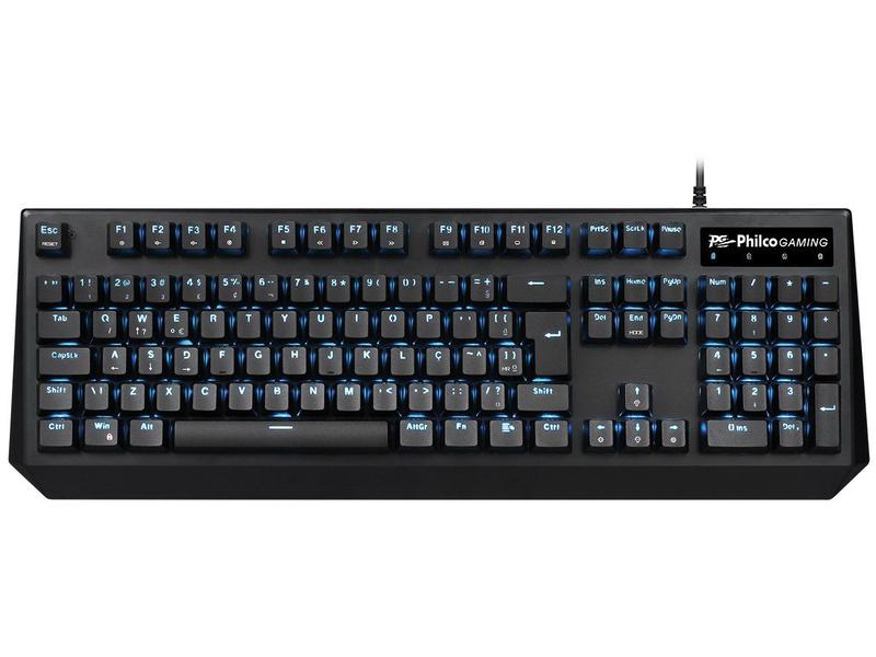 Teclado Mecânico Gamer Switch Brown Retroiluminação Azul PKB95 Philco