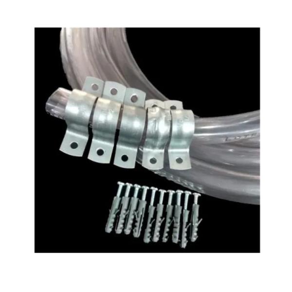 Kit Mangueira E abraçadeiras modelo "U" Para Dreno de Ar-condicionado Split 5 METROS Kit Mangueira E abraçadeiras modelo "U" Para Dreno de Ar-condicionado Split 5 METROS